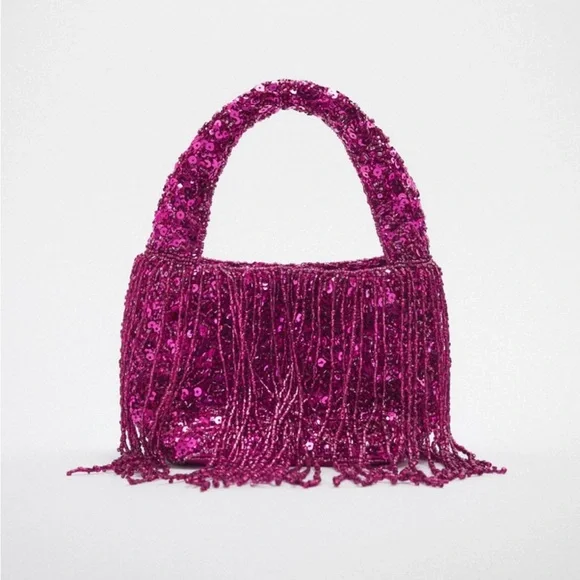 Zara | Bags | Zara Beaded Fringe Bag | Poshmark
